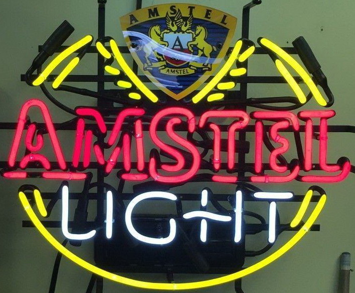Amstel Light Beer Badge Neon Sign